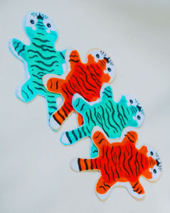 Tiger fabric bookmark