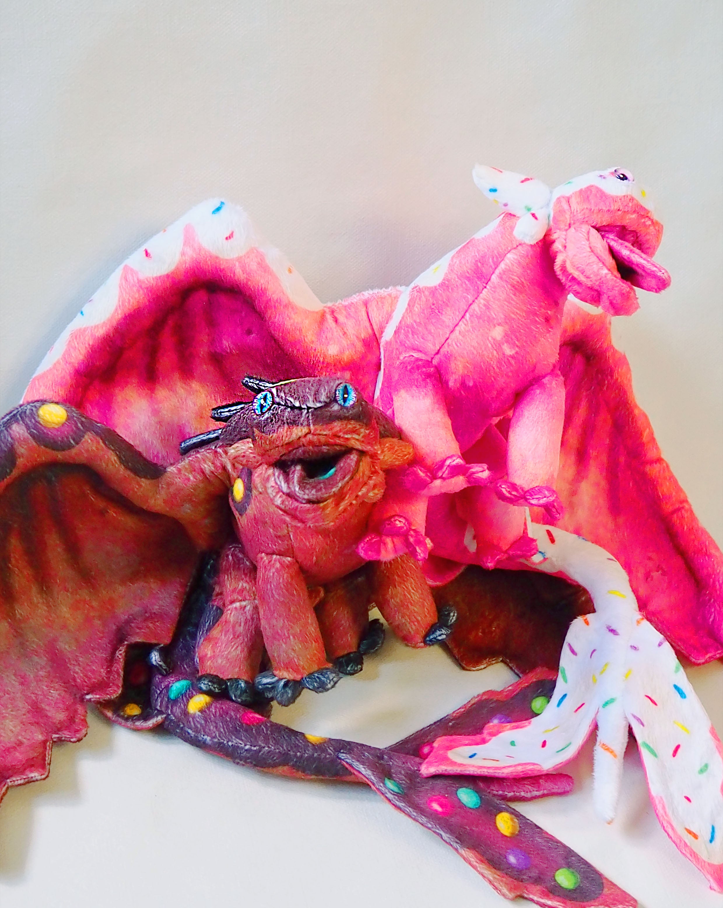 Colorful dragons with funny emotions - 7 Edition