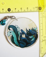 Load image into Gallery viewer, Wolf moon pendant
