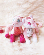 Load image into Gallery viewer, Pink dino cats sisters
