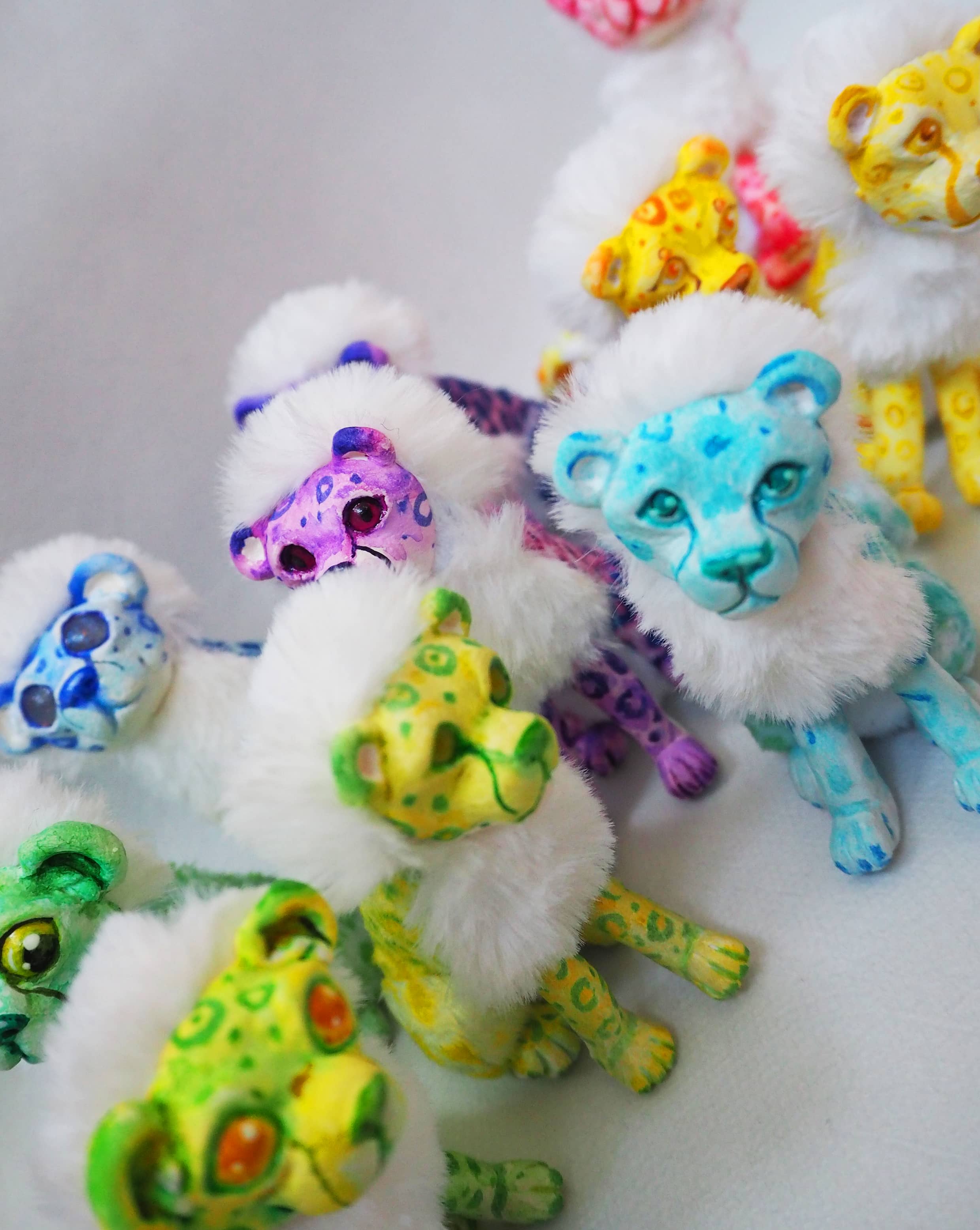 Rainbow Cheetahs - Mini Artdoll