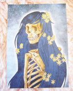 Lade das Bild in den Galerie-Viewer, Skelett Damen Postkarten Set
